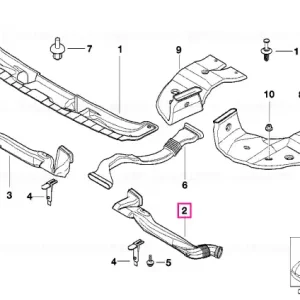 Expediere rapidă Conducta aer rece, stanga - BMW