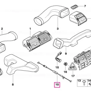 Preț mic Cablu Bowden control temperatură - BMW