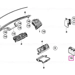 Disponibil imediat Ventilație spate - BMW