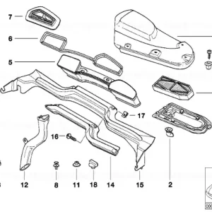 Preț mic Canal microfiltrare aer stânga - BMW
