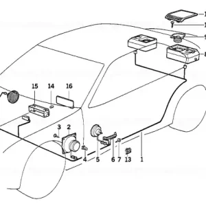 Plată sigură Difuzor spate stânga STEREO SYSTEM - BMW