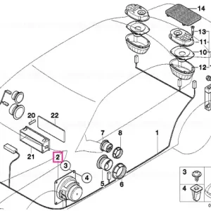 Woofer TOP-HIFI-SYSTEM - BMW Calitate înaltă