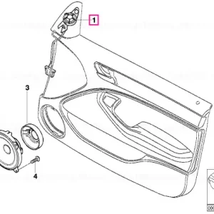 Transport gratuit Tweeter difuzor stereo stânga - BMW