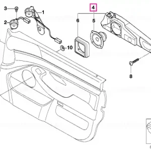 Carcasă difuzor ușă față dreapta TOP-HIFI TOP-HIFI-SYSTEM - BMW Premium