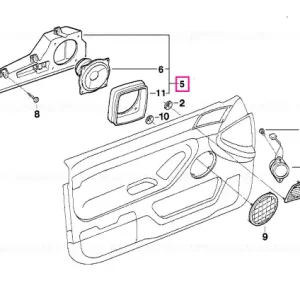 Carcasă difuzor ușă față stânga TOP-HIFI TOP-HIFI-SYSTEM - BMW Retur gratuit