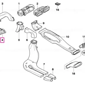 Discount Grila aer proaspăt dreapta - BMW
