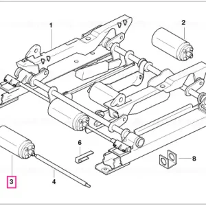 Disponibil imediat Actuator deplasare scaun înainte/înapoi - BMW