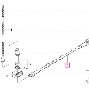 Cablu antenă D-NETZ 2350MM - BMW Discount