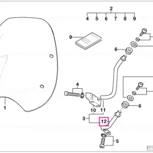 Disponibil imediat Suport inferior dreapta - BMW Motorrad