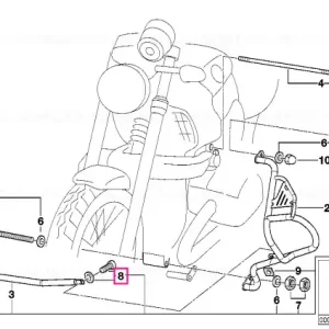 Set şuruburi cap pan pentru elemente transversale - BMW Motorrad Ofertă exclusivă