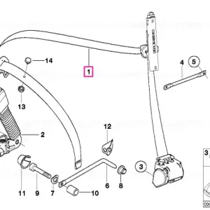 Discount Curea sus față stânga lungă - BMW