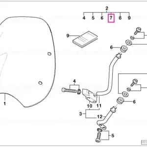 Preț mic Capace parbriz - BMW Motorrad