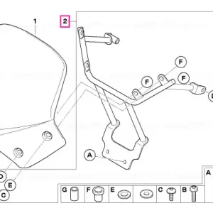 Set piese pentru parbriz - BMW Motorrad Bestseller