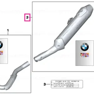 Tub esapament sport spate AKRAPOVIC - BMW Motorrad Popular