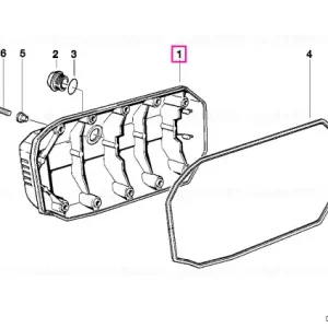 Capac carter motor negru - BMW Motorrad Reduceri