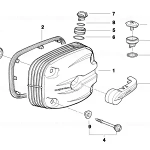 Capac bujie dreapta 2SPARK/SCHWARZ - BMW Motorrad Reducere extra