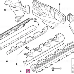 Preț mic Capac cabluri ZYL. 5-8 - BMW