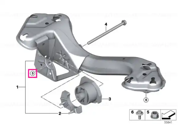 Piuliță hexagonală M12X1,5ZNNIV M12X1,5ZNNIV SI - BMW Livrare gratuită