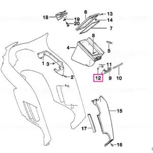 Doar azi Placă de fixare D=6MM - BMW Motorrad
