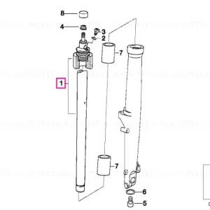 Stâlp suspensie L=634MM - BMW Motorrad Lichidare de stoc