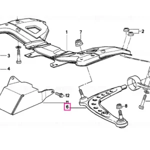 Trapez suspensie dreapta aluminiu - BMW Reducere specială