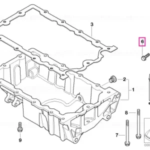 Șurub hexagonal cu șaibă M8X16MM - BMW - Mini Super ofertă