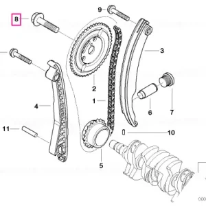 Șurub hexagonal cu șaibă M12X52 - BMW - Mini Lichidare de stoc