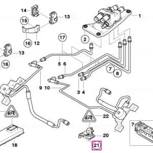 Plată securizată Piuliță hexagonală autoblocantă M6 - BMW