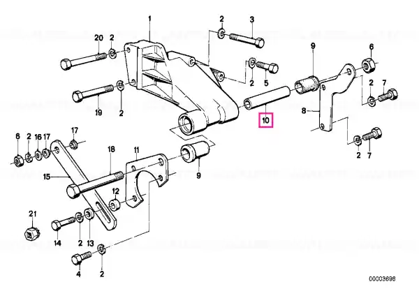 Lichidare de stoc Bucșă 12 X 1,8 X 36,9 - BMW
