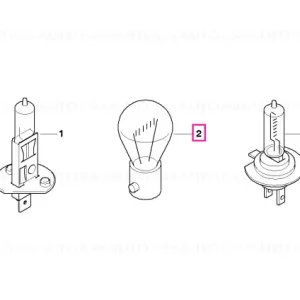Bec albastru indicator 12V 21W - BMW Reduceri