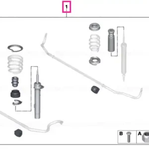 Doar azi Kit adaptare suspensie M sports - BMW