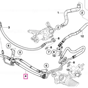 Furtun expandare cu țeavă retur - BMW Discount
