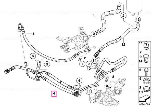 Furtun expandare cu țeavă retur - BMW Discount