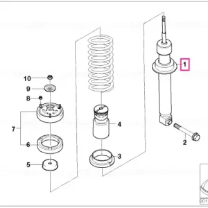 Reducere Montant arc spate - BMW