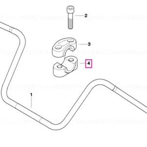 Suport prindere inferior D=25MM - BMW Motorrad Premium