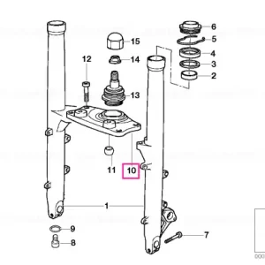 Pod furculă inferior fără fixare - BMW Motorrad Noutate