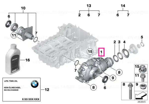 Diferențial față schimb I=43:11=3,91 - BMW Nu rata
