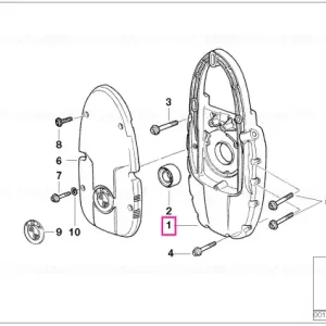 Capac suport alternator argintiu - BMW Motorrad Cumpărături sigure