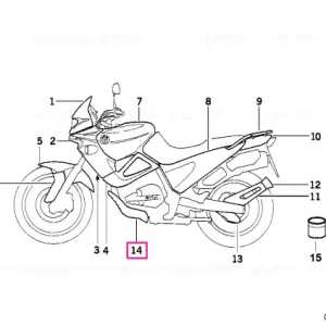 Expediere rapidă Protecție antirăsturnare antracit - BMW Motorrad