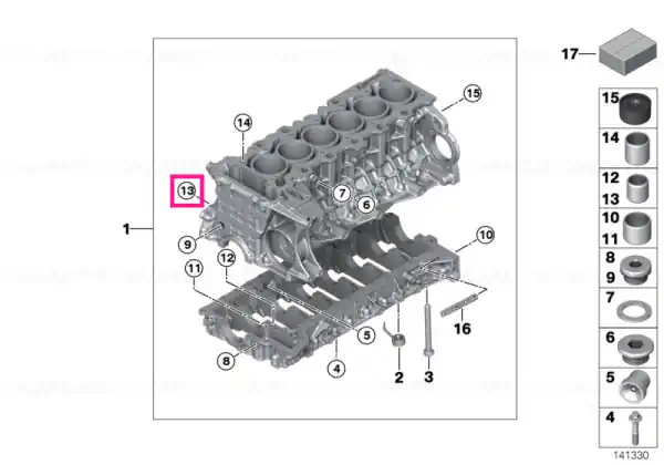Plată sigură Știft D=11,1MM - BMW