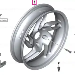Roată spate gri inchis 6,00X17 RDC - BMW Motorrad Ofertă