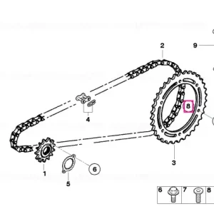 Retur gratuit Piuliță hexagonală M8 - BMW Motorrad