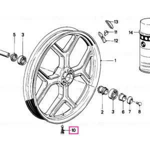 Lichidare de stoc Supapă D=8MM - BMW Motorrad