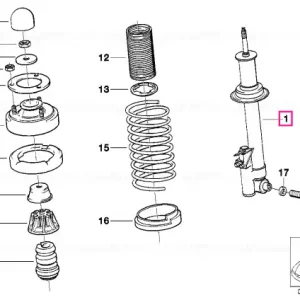 Lichidare de stoc Element suspensie spate dreapta - BMW