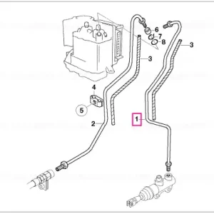 Reduceri Set tuburi control frână spate - BMW Motorrad