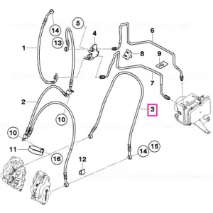Livrare expres Furtun frână față - BMW Motorrad