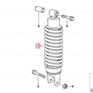Expediere rapidă Arc suspensie spate - BMW Motorrad