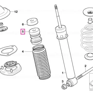 Amortizor auxiliar spate L=85MM - BMW Reducere extra
