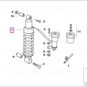 Montant suspensie spate - BMW Motorrad Super ofertă