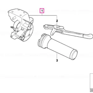 Cel mai bun preț Ansamblu control frână alb 2 - BMW Motorrad